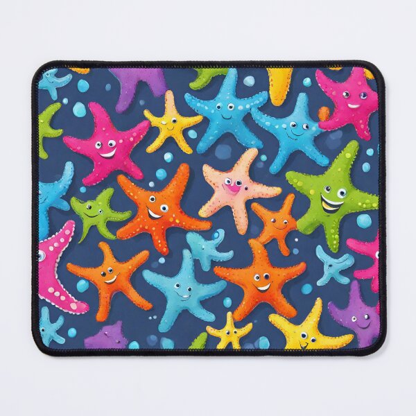 Item preview, smiling coloured starfish designed and sold by Vilemo.