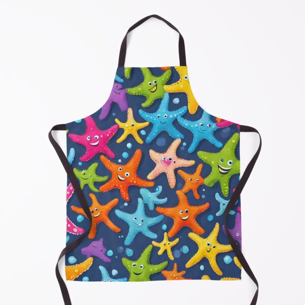 Item preview, smiling coloured starfish designed and sold by Vilemo.