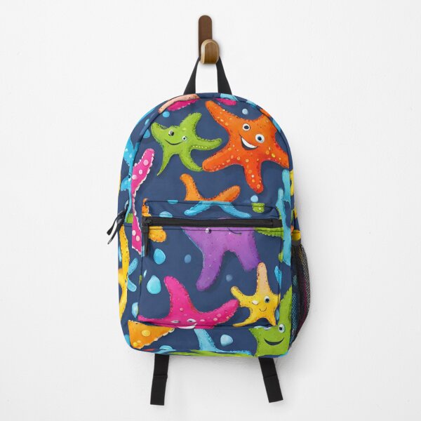 Item preview, smiling coloured starfish designed and sold by Vilemo.