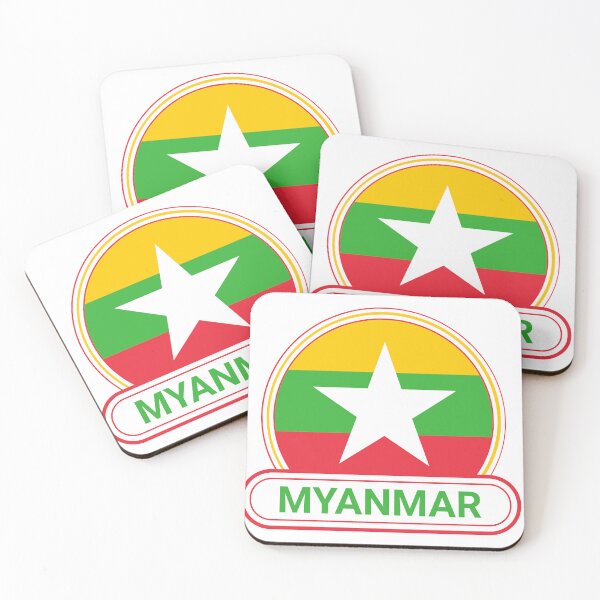 Item preview, Myanmar Country Badge - Burma - Myanmar Flag designed and sold by chrisrivait.