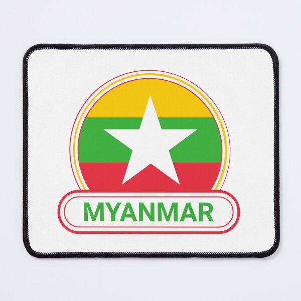 Item preview, Myanmar Country Badge - Burma - Myanmar Flag designed and sold by chrisrivait.