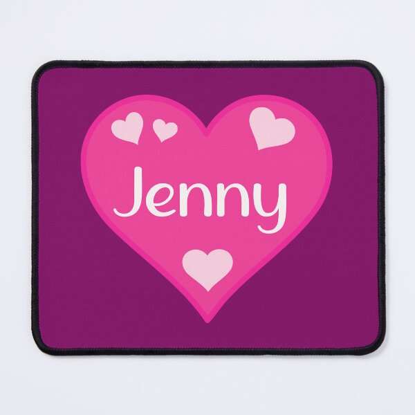 Item preview, Jenny Name Pink Heart  designed and sold by Jeallan Designs.