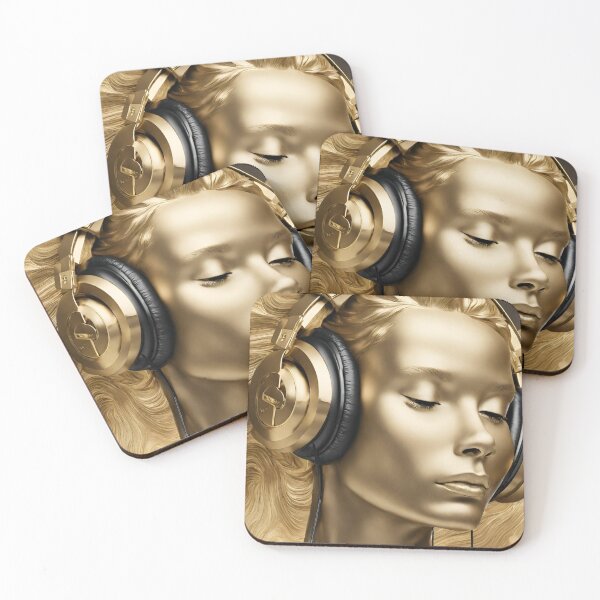 Item preview, Woman with headphones designed and sold by MyCraftForYOU.