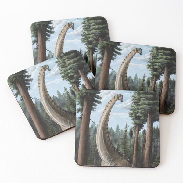 Item preview, Alamosaurus Walking through a Redwood Forest.  designed and sold by artbyjmetzger.