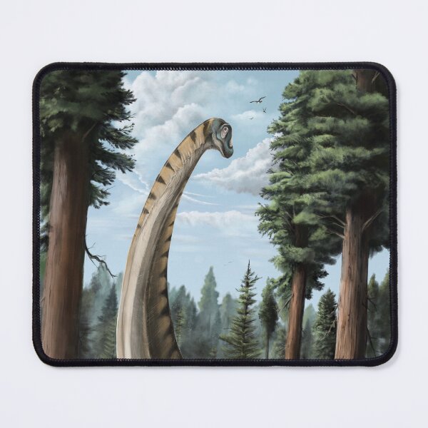 Item preview, Alamosaurus Walking through a Redwood Forest.  designed and sold by artbyjmetzger.