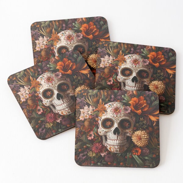 Item preview, Floral Sugar Skull designed and sold by KatanaCreative.