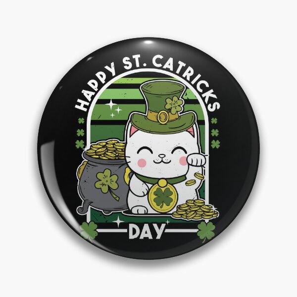 Item preview, Happy St Catricks day - Shamrock Cat St. Patrick's Day Gift designed and sold by JUSTBEELEGANT.