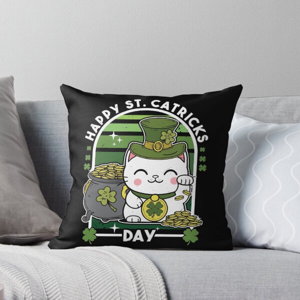 Item preview, Happy St Catricks day - Shamrock Cat St. Patrick's Day Gift designed and sold by JUSTBEELEGANT.