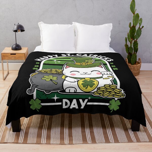 Item preview, Happy St Catricks day - Shamrock Cat St. Patrick's Day Gift designed and sold by JUSTBEELEGANT.