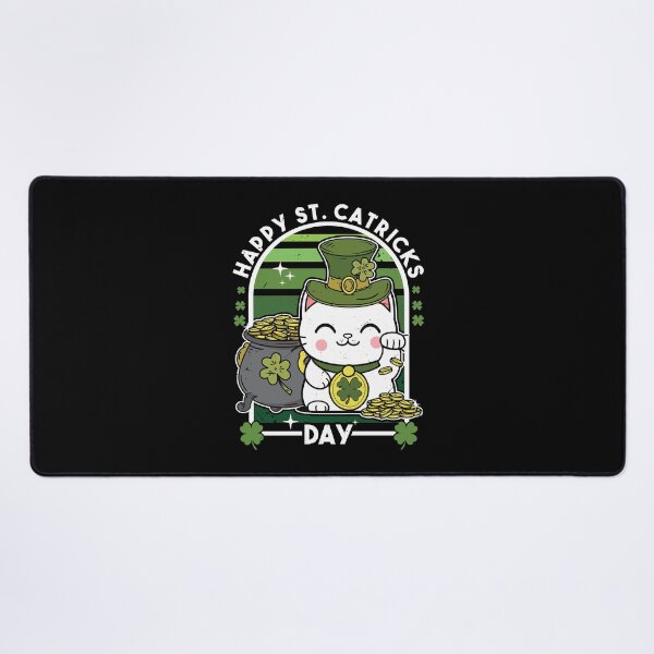 Item preview, Happy St Catricks day - Shamrock Cat St. Patrick's Day Gift designed and sold by JUSTBEELEGANT.