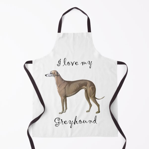 Item preview, I love my Greyhound Watercolor from Vero Shaw (1881) Illustrated Book of the Dog - black text designed and sold by ElegantTeaTime.