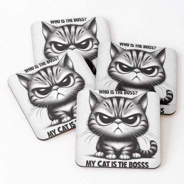Item preview, who is the boss, cat, love cats, cat boss designed and sold by szpaku888.