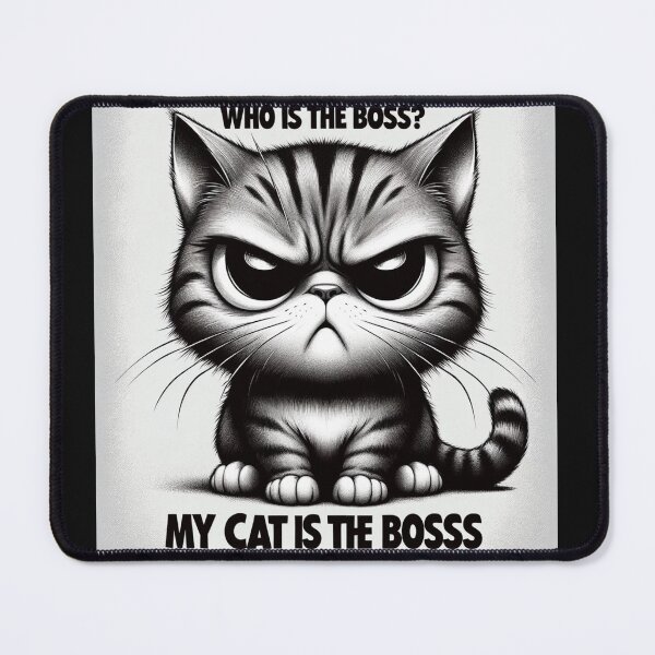 Item preview, who is the boss, cat, love cats, cat boss designed and sold by szpaku888.