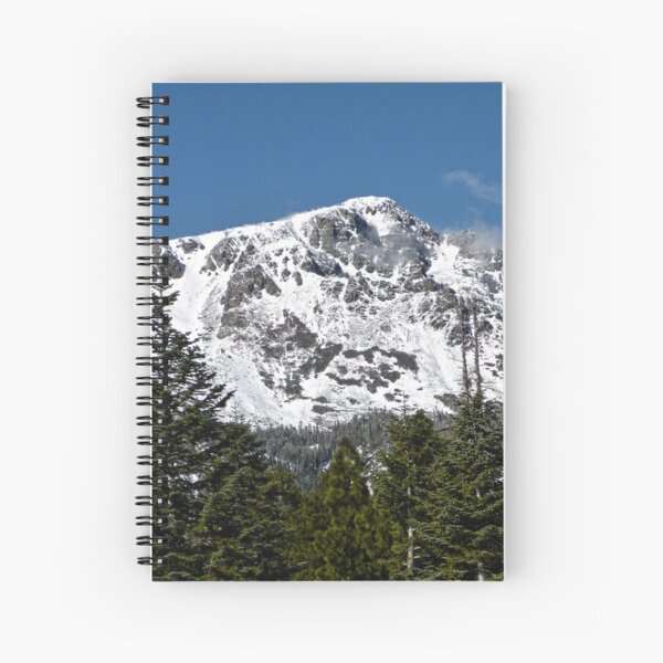 Snow Covered Mount Tallac Spiral Notebook
