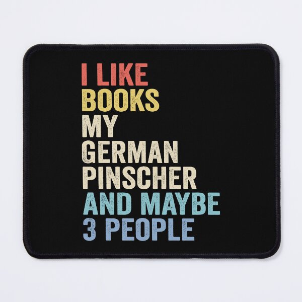 Item preview, German pinscher Dog and Books - I Like Books My German pinscher designed and sold by vzrnmichsudops.