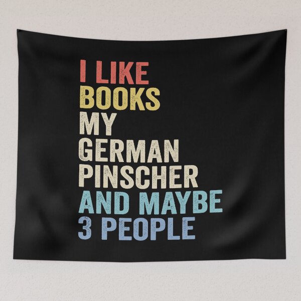 Item preview, German pinscher Dog and Books - I Like Books My German pinscher designed and sold by vzrnmichsudops.