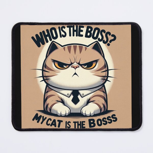 Item preview, Who is the boss, cat, cats, love cats, cat boss, chef, cat chef designed and sold by szpaku888.