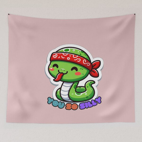 Item preview, You So Silly - Cute Smiling Baby Snake designed and sold by Kate Juergens.