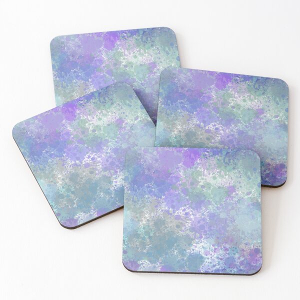 Item preview, Colorful green purple and violet splashes of paint designed and sold by Visual Arts Dominika Cybuch.
