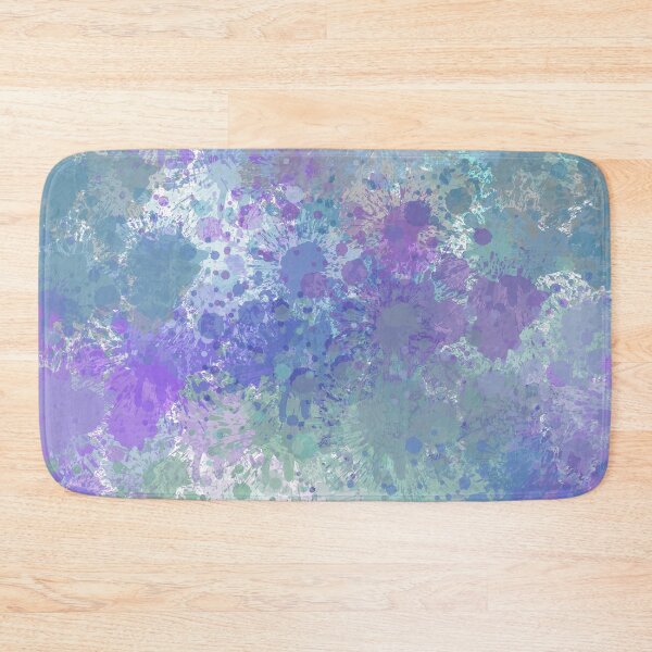 Item preview, Colorful green purple and violet splashes of paint designed and sold by Visual Arts Dominika Cybuch.
