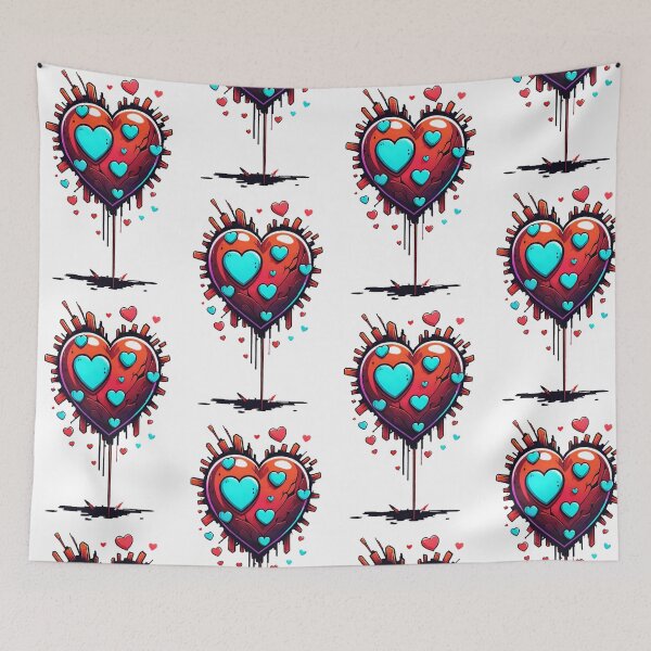 Item preview, Abstract love heart digital art designed and sold by VisionaryMode.