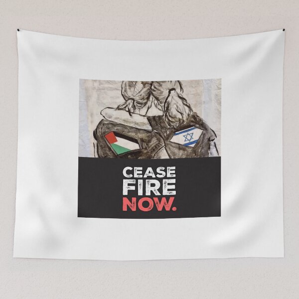 Item preview, Israel and Palestine Ceasefire Art , Art on Israela and Palestine war designed and sold by parminder minhas.