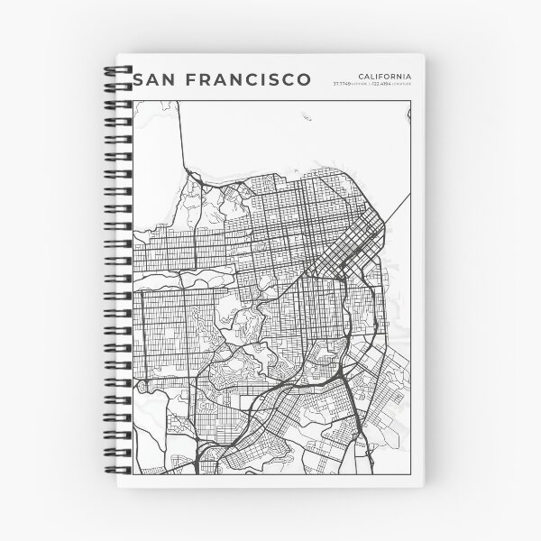 Item preview, San Francisco Cartography Map designed and sold by wally-prints.