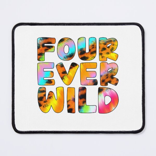 Item preview, 4 Years Old Birthday Four Ever Wild Leopard Tie Dye designed and sold by clothesy7.