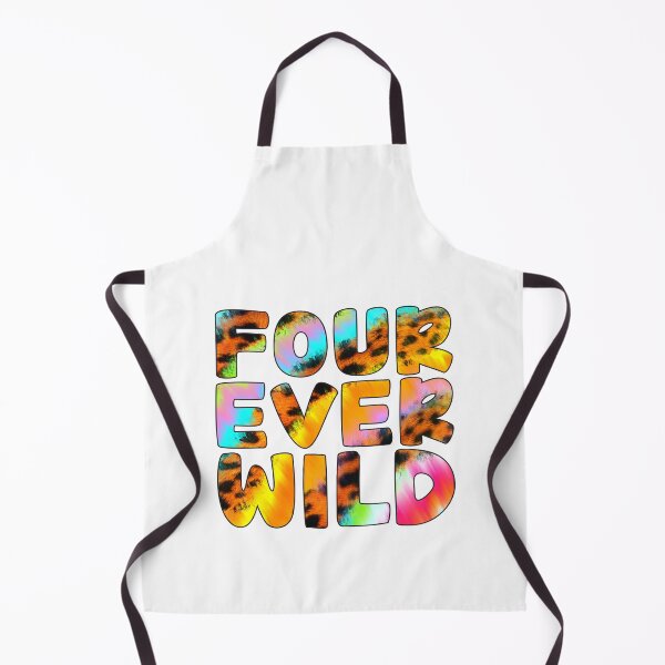 Item preview, 4 Years Old Birthday Four Ever Wild Leopard Tie Dye designed and sold by clothesy7.