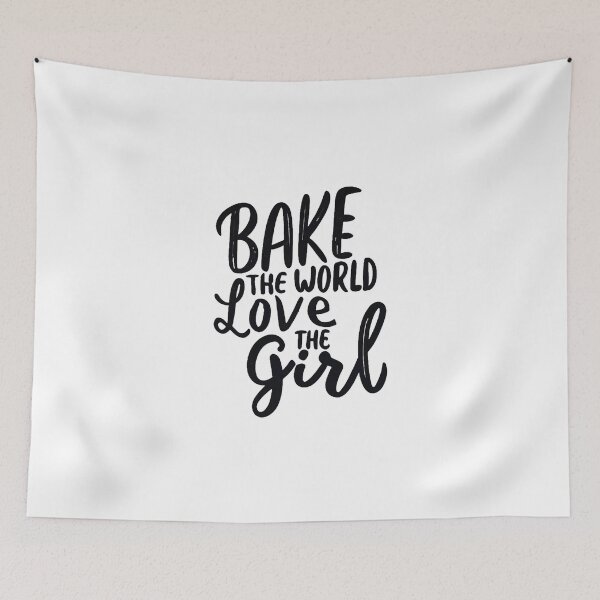 Item preview, Bake the World, Love the Girl Baking Wife designed and sold by DomTeesHaven.