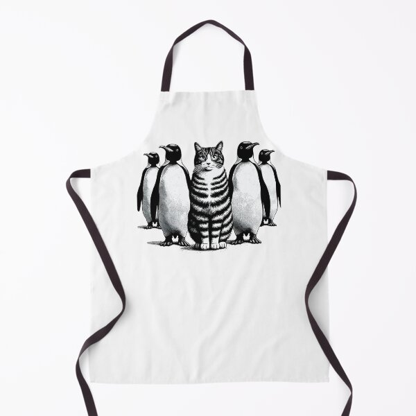 Aperçu de l'œuvre Unexpected Retro Penguins Cat Funny Cat créée et vendue par KsuAnn.