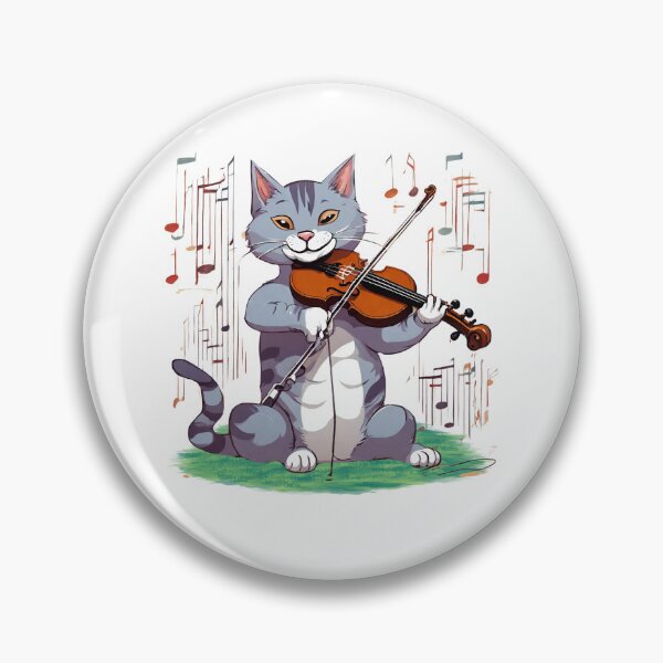 Item preview, Musical Cat Playing the Fiddle/Violin designed and sold by Urban-Celt.