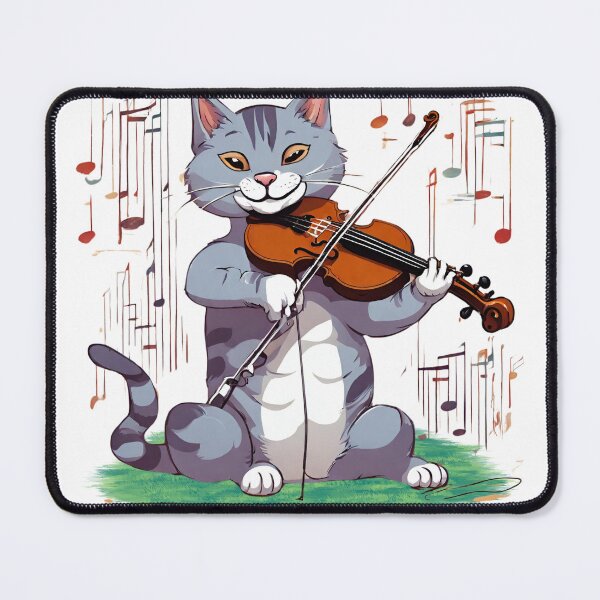 Item preview, Musical Cat Playing the Fiddle/Violin designed and sold by Urban-Celt.