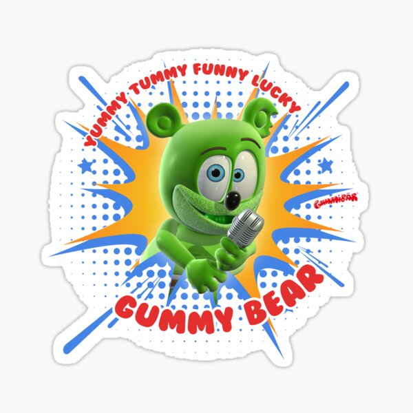 Gummy Bear Song Stickers Redbubble - roblox qr code for the song gummy bear