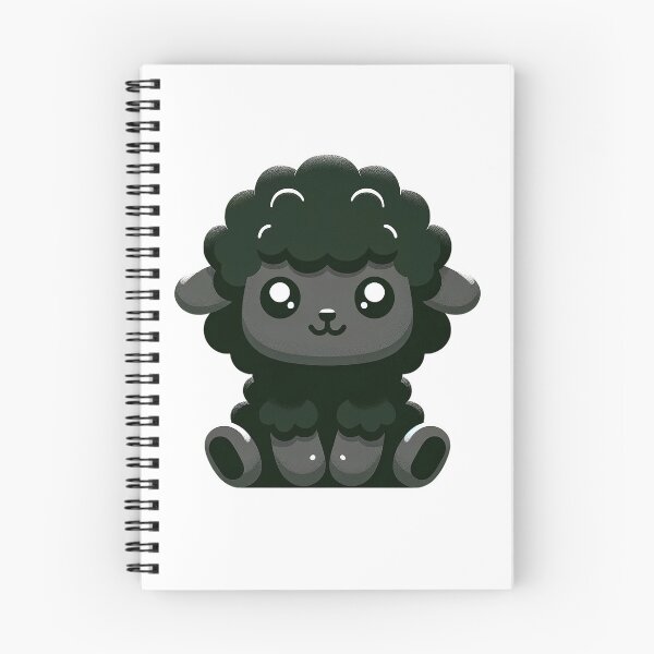Item preview, black sheep sitting down designed and sold by nokoryna.