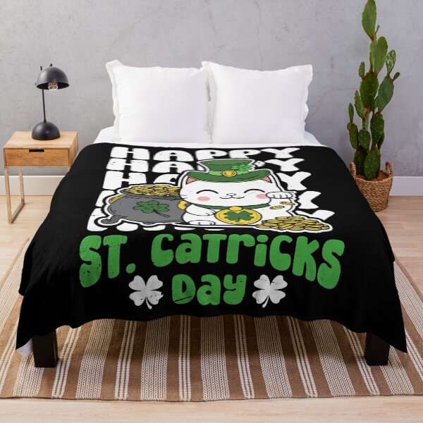 Item preview, Happy St Catricks day - Shamrock Cat St. Patrick's Day Gift designed and sold by JUSTBEELEGANT.