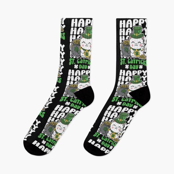 Item preview, Happy St Catricks day - Shamrock Cat St. Patrick's Day Gift designed and sold by JUSTBEELEGANT.