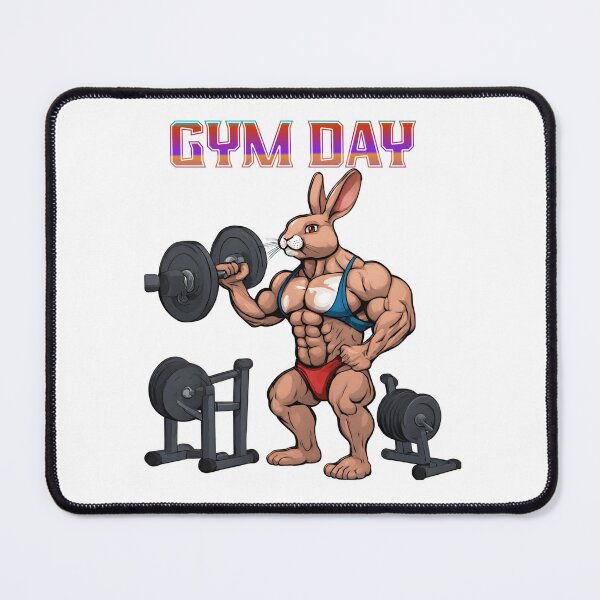 Item preview, Gym Day Cool Muscle Rabbit  designed and sold by Design 91maji.