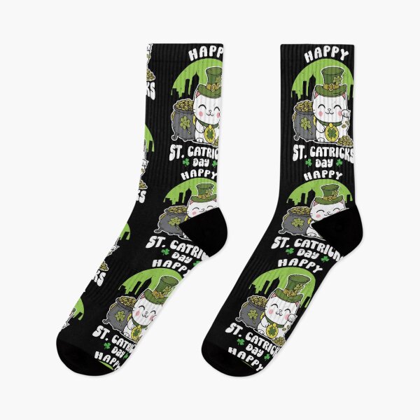 Item preview, Happy St. Catricks day - Shamrock Cat St. Patrick's Day Gift designed and sold by JUSTBEELEGANT.