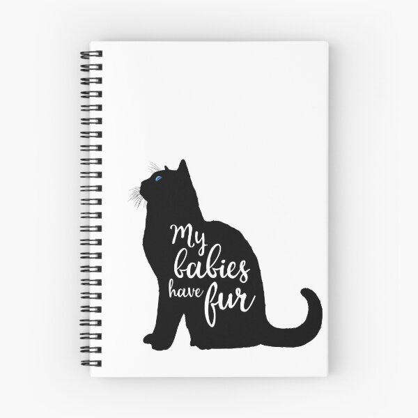 Item preview, My Babies Have Fur in Black Cat Silhouette designed and sold by Carleah Unique.