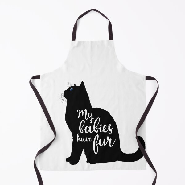 Item preview, My Babies Have Fur in Black Cat Silhouette designed and sold by Carleah Unique.