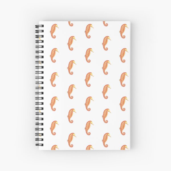 The Peaceful Solitary Seahorse Spiral Notebook