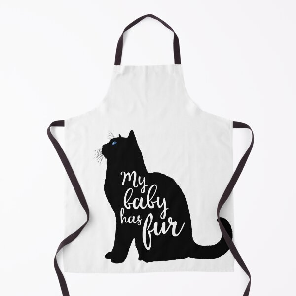 Item preview, My Baby Has Fur in Black Cat Silhouette designed and sold by Carleah Unique.