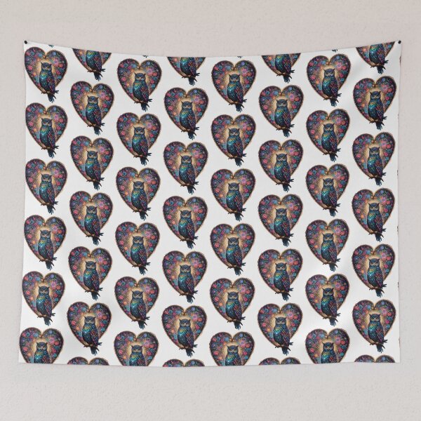 Item preview, Owl Loves Beautiful Flowers  designed and sold by BotunPeony.