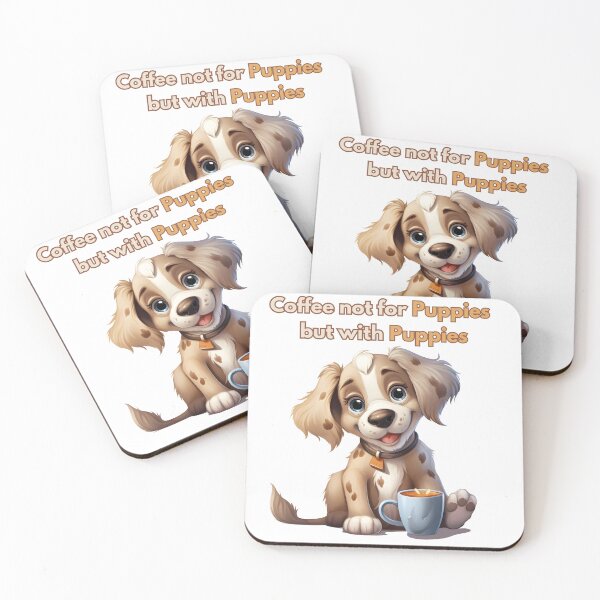 Item preview, Coffee with Cute Puppies  designed and sold by Promoc.