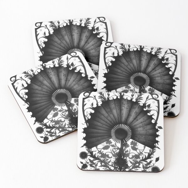 Item preview, fan majestically with patterns designed and sold by Marie Colençon.