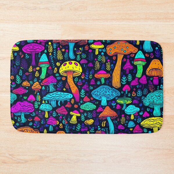 Item preview, Whimsical Wonderland: Bright and Colorful Psychedelic Mushroom Design designed and sold by 1000Mushrooms.