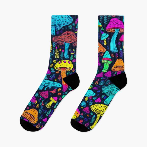Item preview, Whimsical Wonderland: Bright and Colorful Psychedelic Mushroom Design designed and sold by 1000Mushrooms.