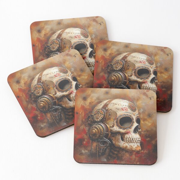 Item preview, Steampunk Style Skull Artwork designed and sold by KatanaCreative.