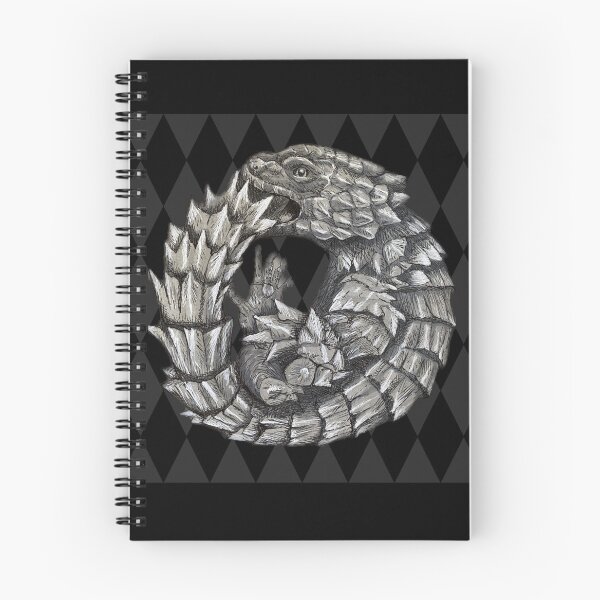 Item preview, Hand Drawn Armadillo Lizard with Harlequin Diamond Pa designed and sold by Zurickdesigns.